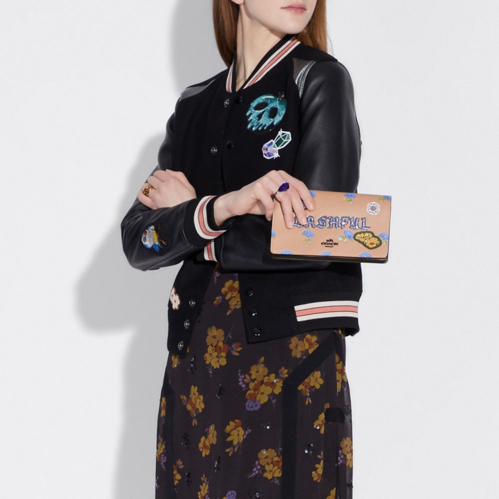 Disney X Coach Bashful Foldover Crossbody Clutch