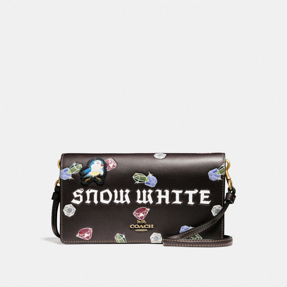 Disney X Coach Snow White Foldover Crossbody Clutch | COACH®