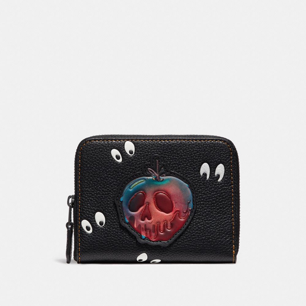 Disney X Coach Small Zip Around Wallet With Spooky Eyes Print | COACH®
