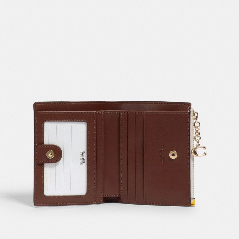 Snap Card Case In Rainbow Signature Canvas