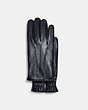 COACH®,TECH NAPPA GLOVES,Leather,Midnight,Front View