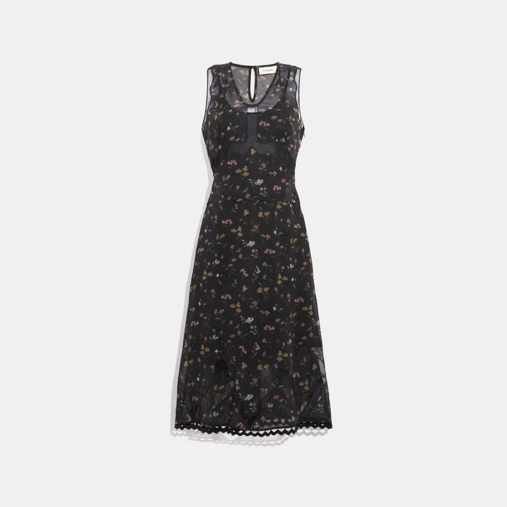 Wildflower Print Sleeveless Dress