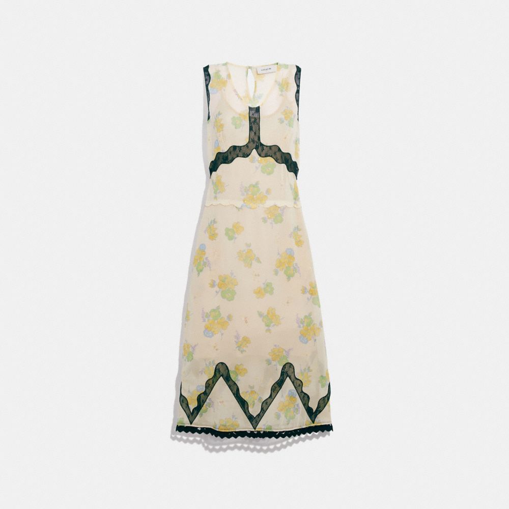 Robe sans manches à imprimé floral Forest