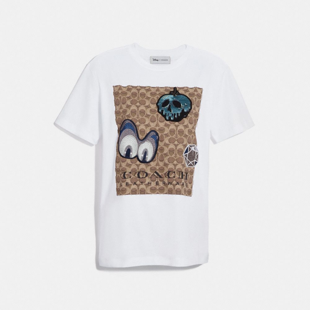 Disney X Coach Signature T Shirt With Patches