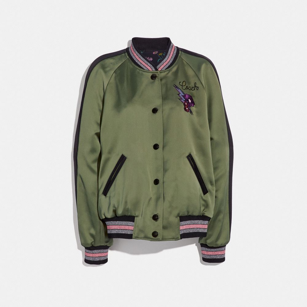 We Are Replay reversible bomber jacket with embroidery