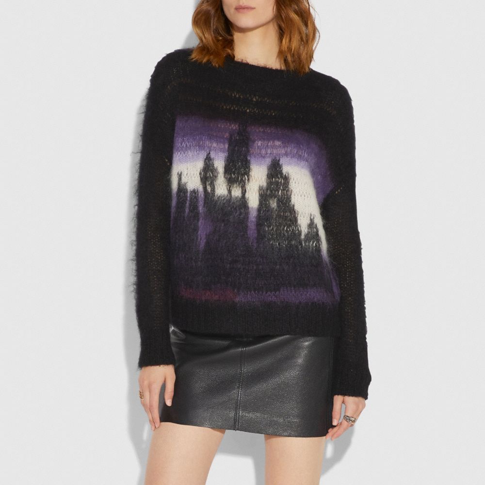 Tie Dye Oversized Crew Neck Sweater
