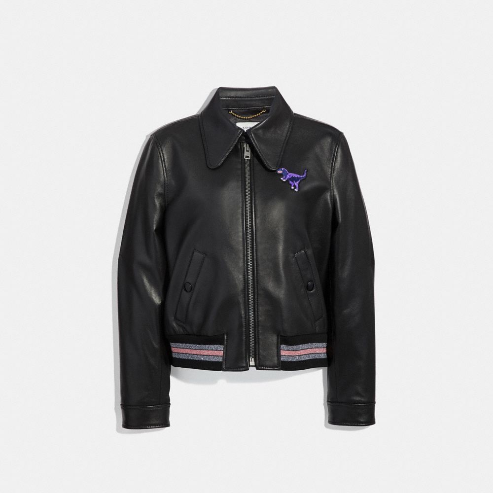 Leather Varsity Jacket