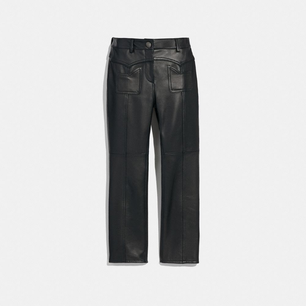 COACH®: Leather Trousers