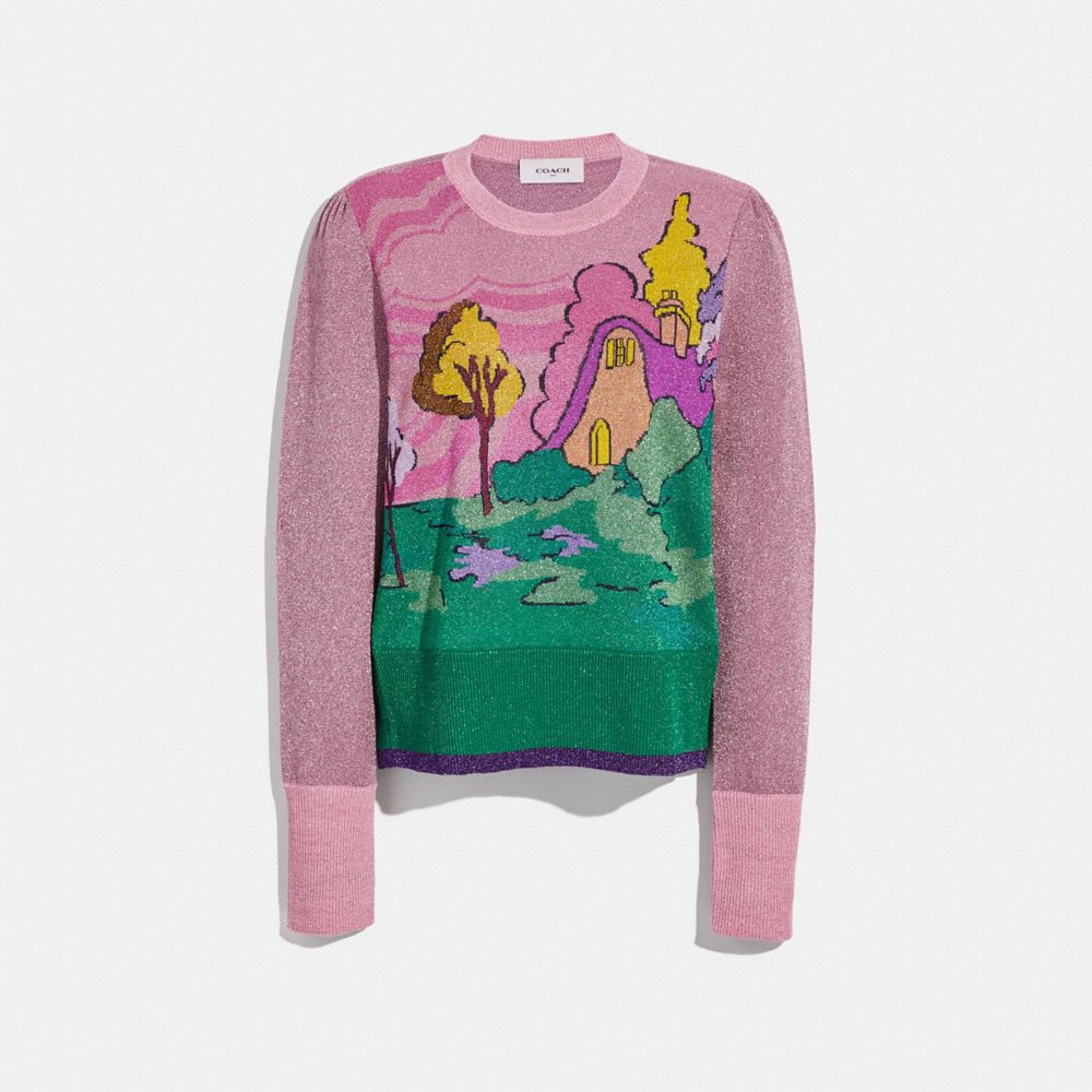 Spooky Cottage Crew Neck Sweater