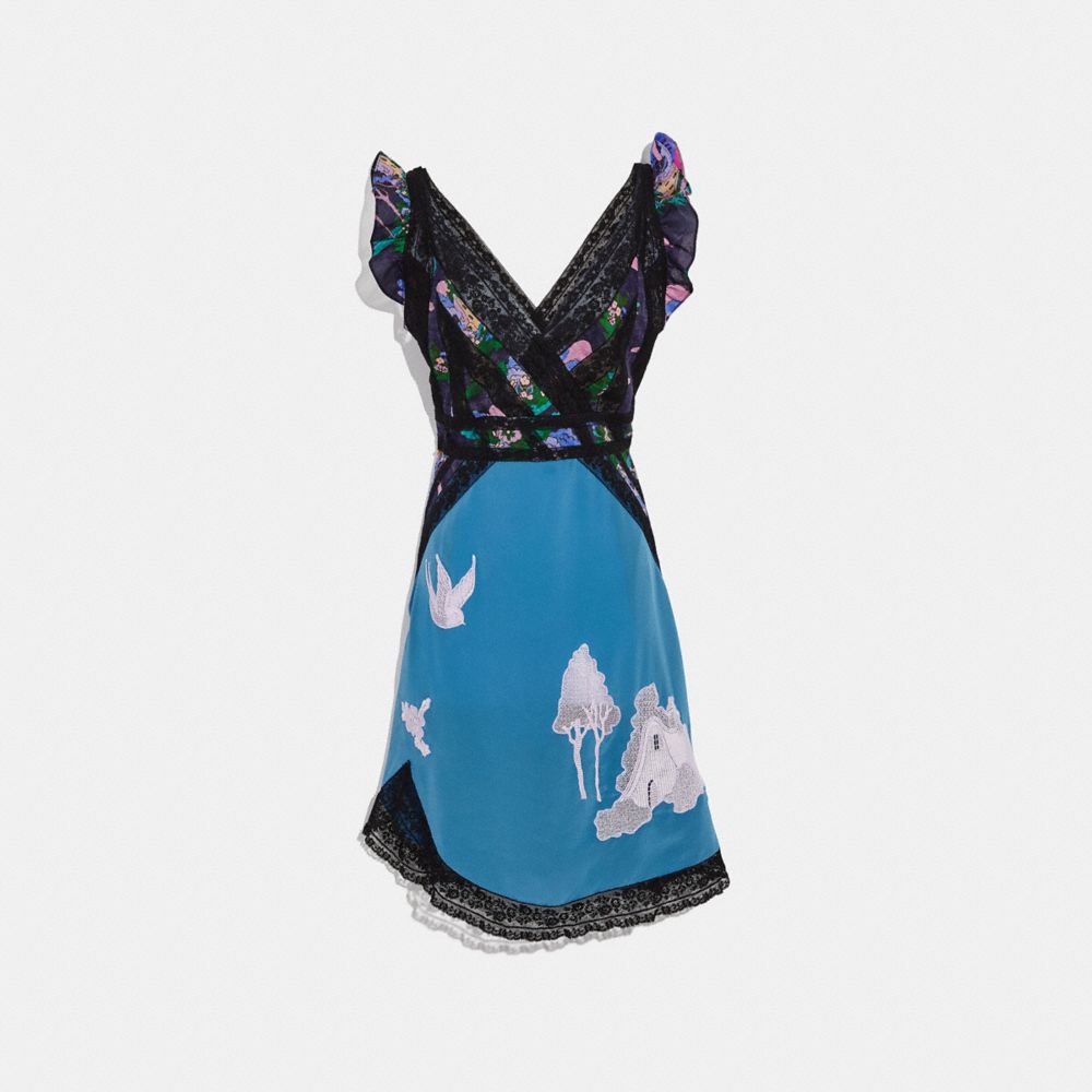 Lace Embroidered Short Dress