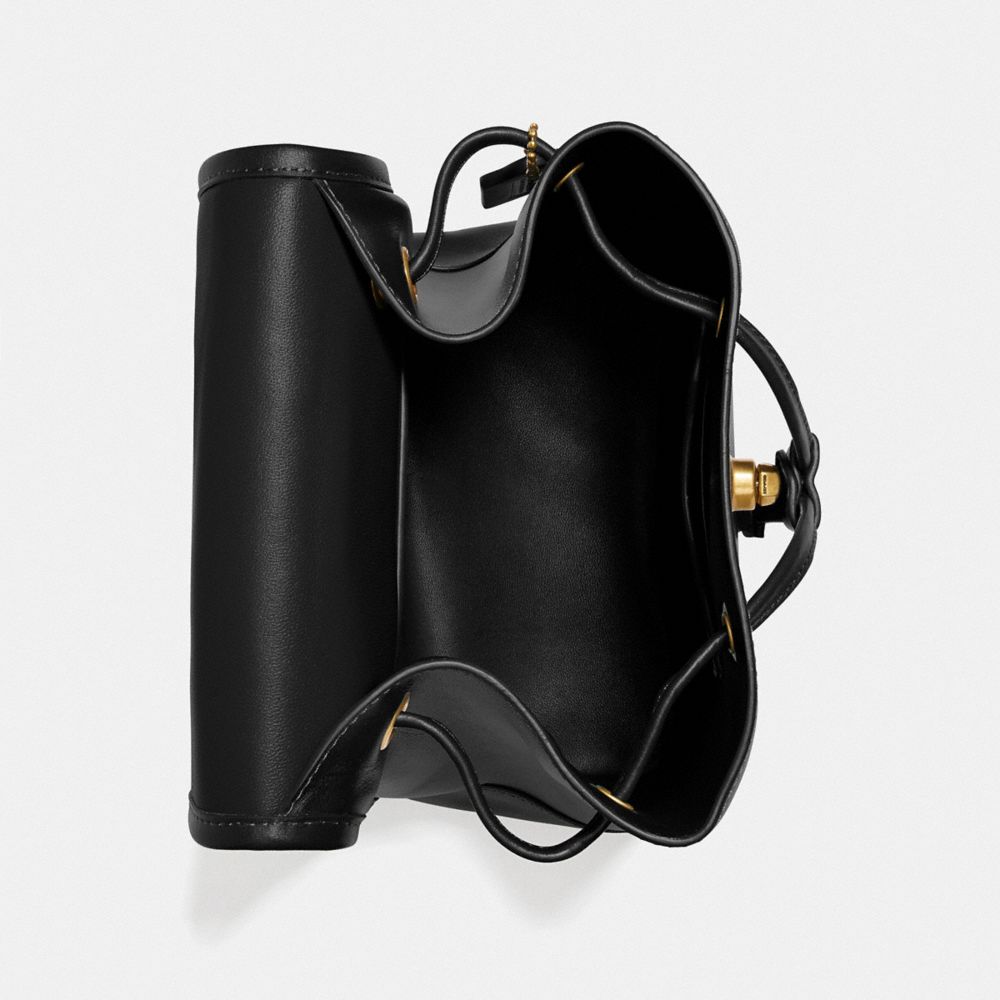 COACH®,Turnlock Backpack,,Inside View,Top View