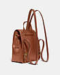 COACH®,TURNLOCK BACKPACK,Leather,Medium,Brass/1941 Saddle,Angle View
