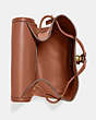 COACH®,TURNLOCK BACKPACK,Leather,Medium,Brass/1941 Saddle,Inside View,Top View