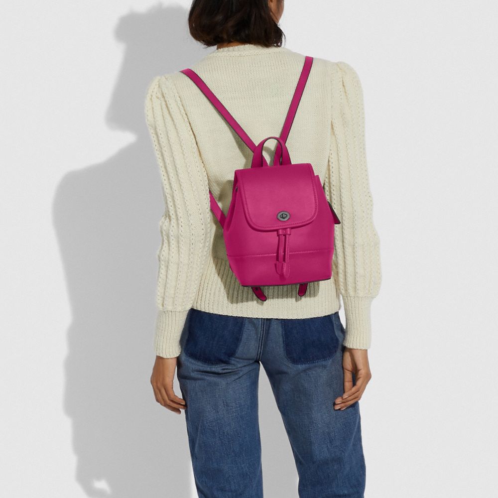 COACH®,Turnlock Backpack,,Detail View