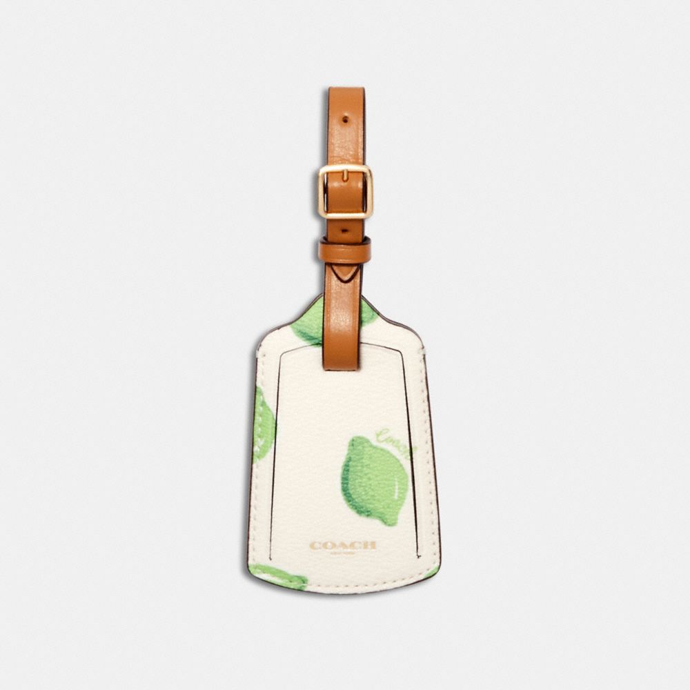 Luggage Tag With Lime Print