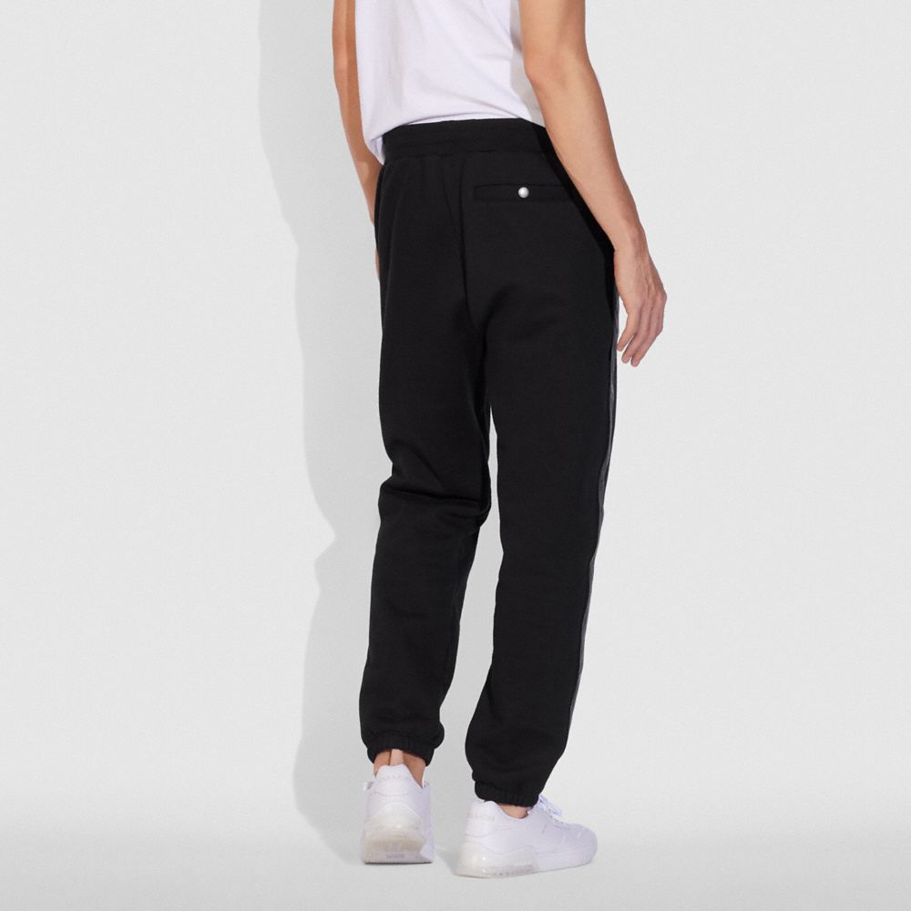 COACH®,PANTALON COACH X CHAMPION,coton/polyester,Noir,Scale View