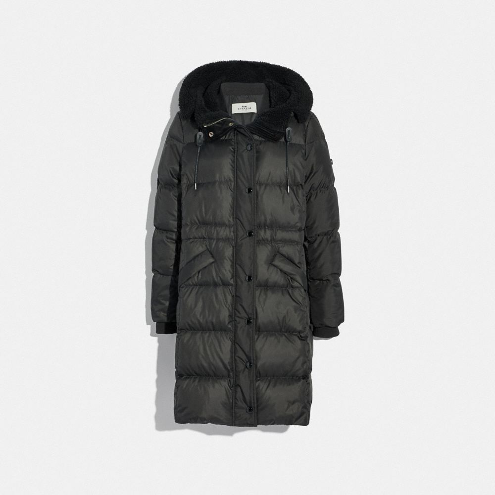 Coach shearling hotsell puffer coat