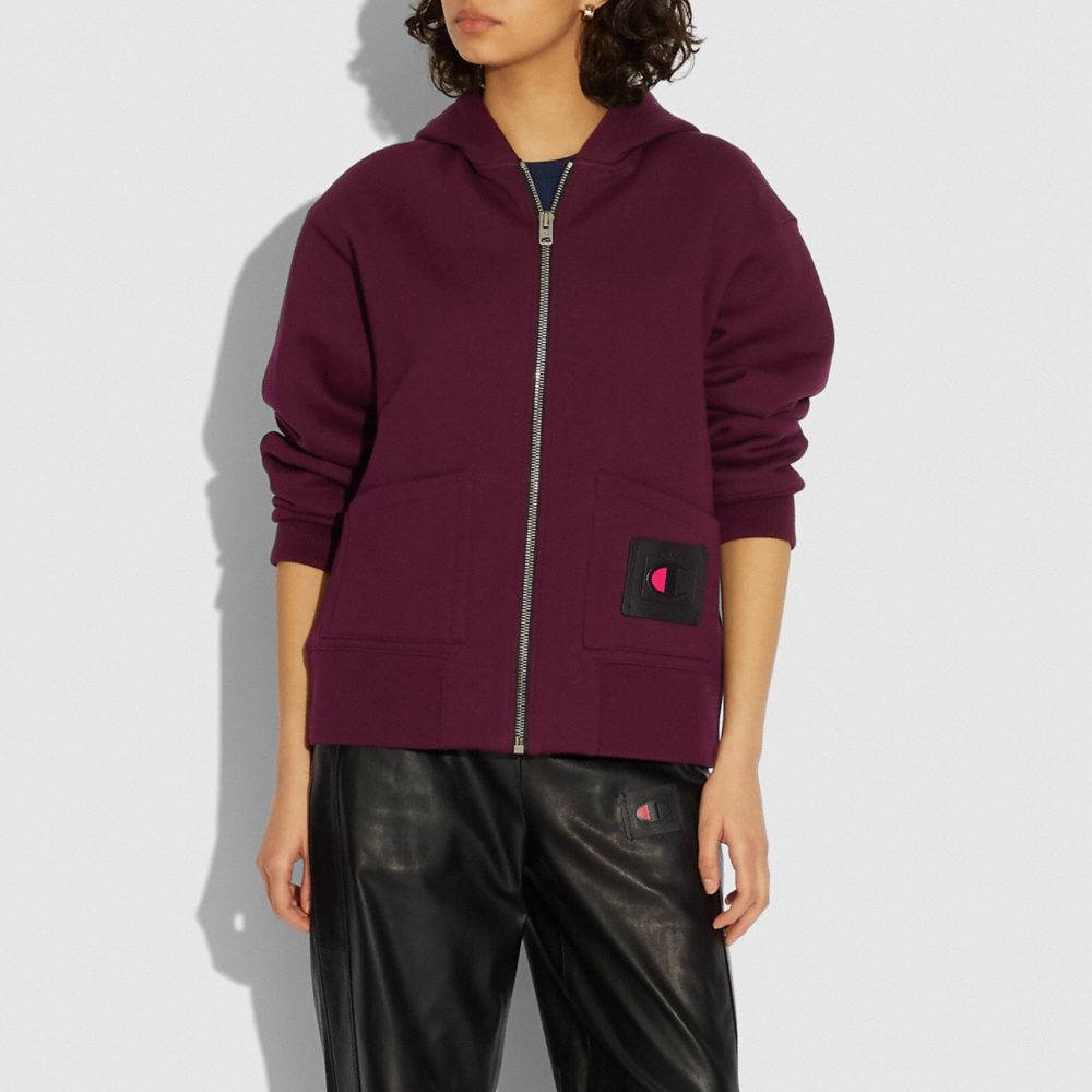 Coach X Champion Super Fleece Zip Hoodie