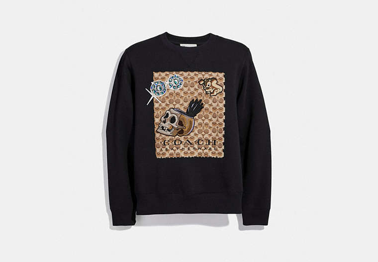 Disney X Coach Signature Sweatshirt With Patches