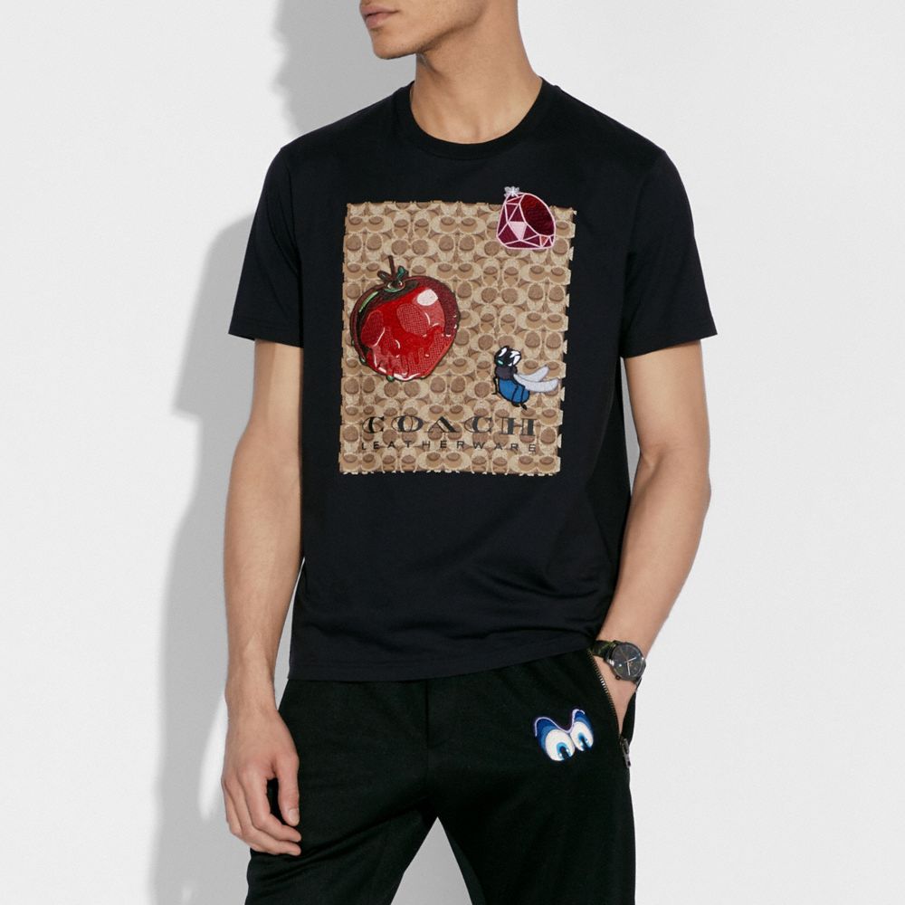 COACH®: Disney X Coach Signature T Shirt With Patches | COACH®