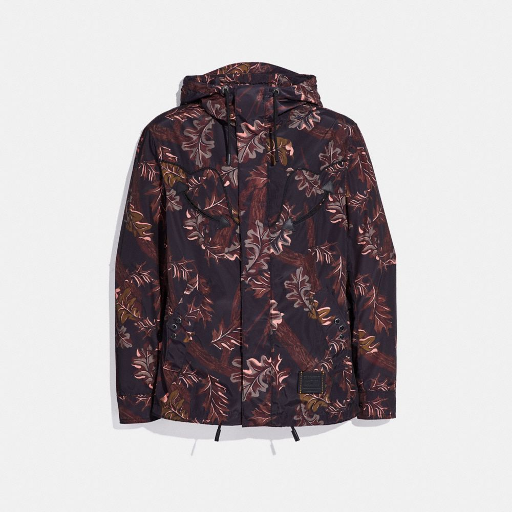 Printed windbreaker sale