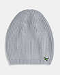 COACH®,KNIT REXY HAT,n/a,GREY,Front View