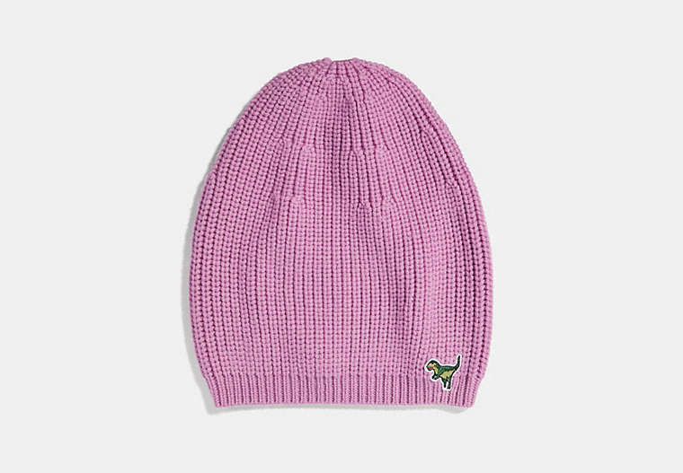 COACH®,KNIT REXY HAT,n/a,Rose,Front View