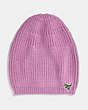 COACH®,KNIT REXY HAT,n/a,Rose,Front View