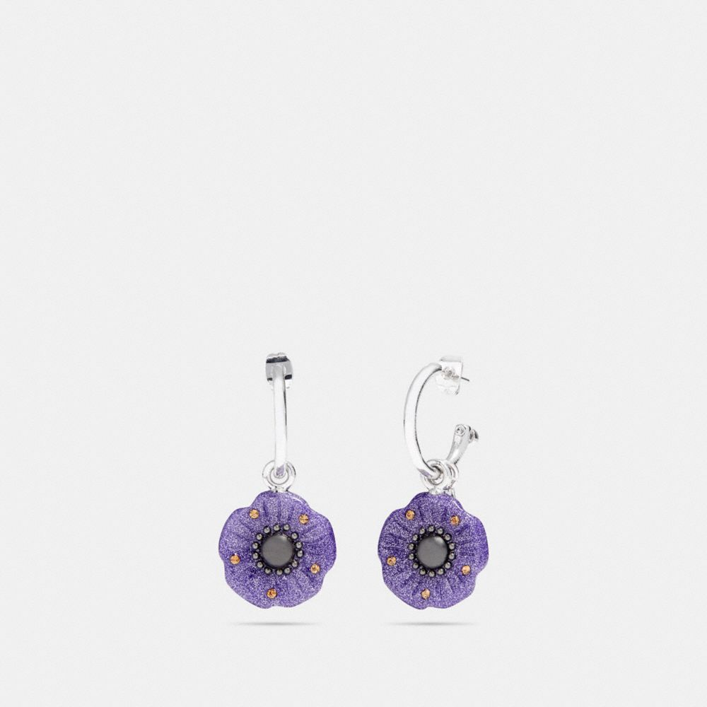 Boucles d'Oreilles Paillettes Rose Thé