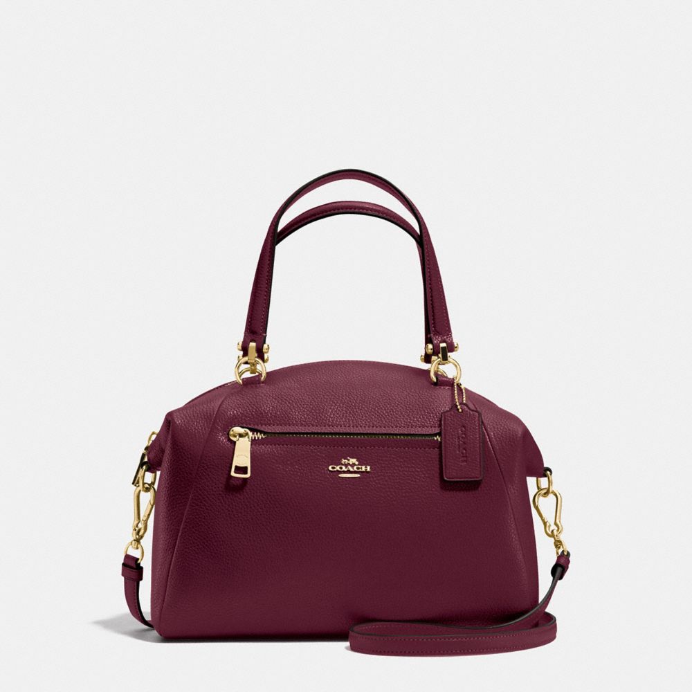 Coach prairie satchel discount size