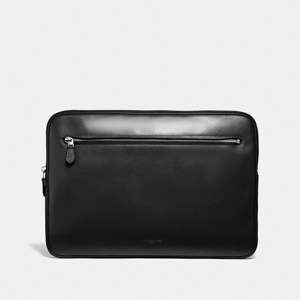 Coach leather sale laptop sleeve