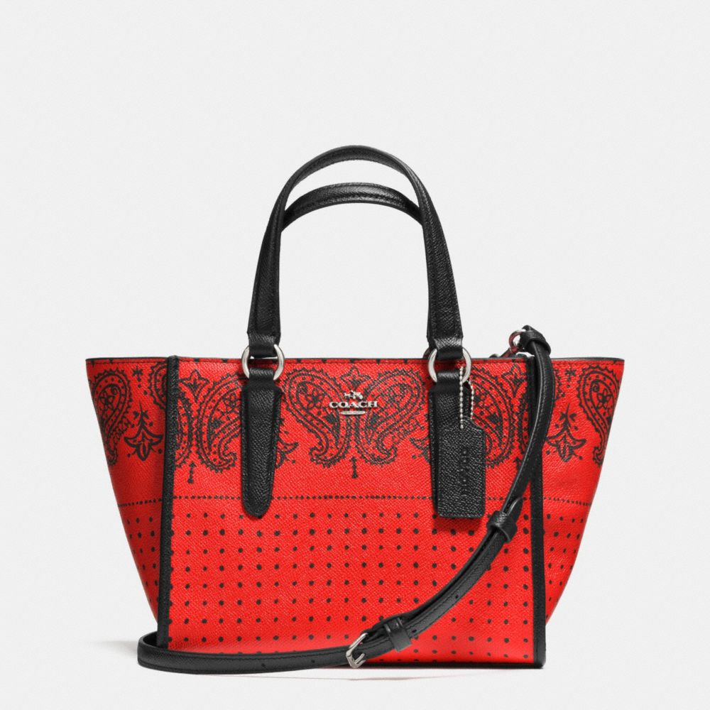 COACH COACH Crosby Mini Carryall In Printed Crossgrain Leather