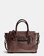 COACH®,COACH SWAGGER 27,Leather,Large,Bronze/Dark Gunmetal,Front View