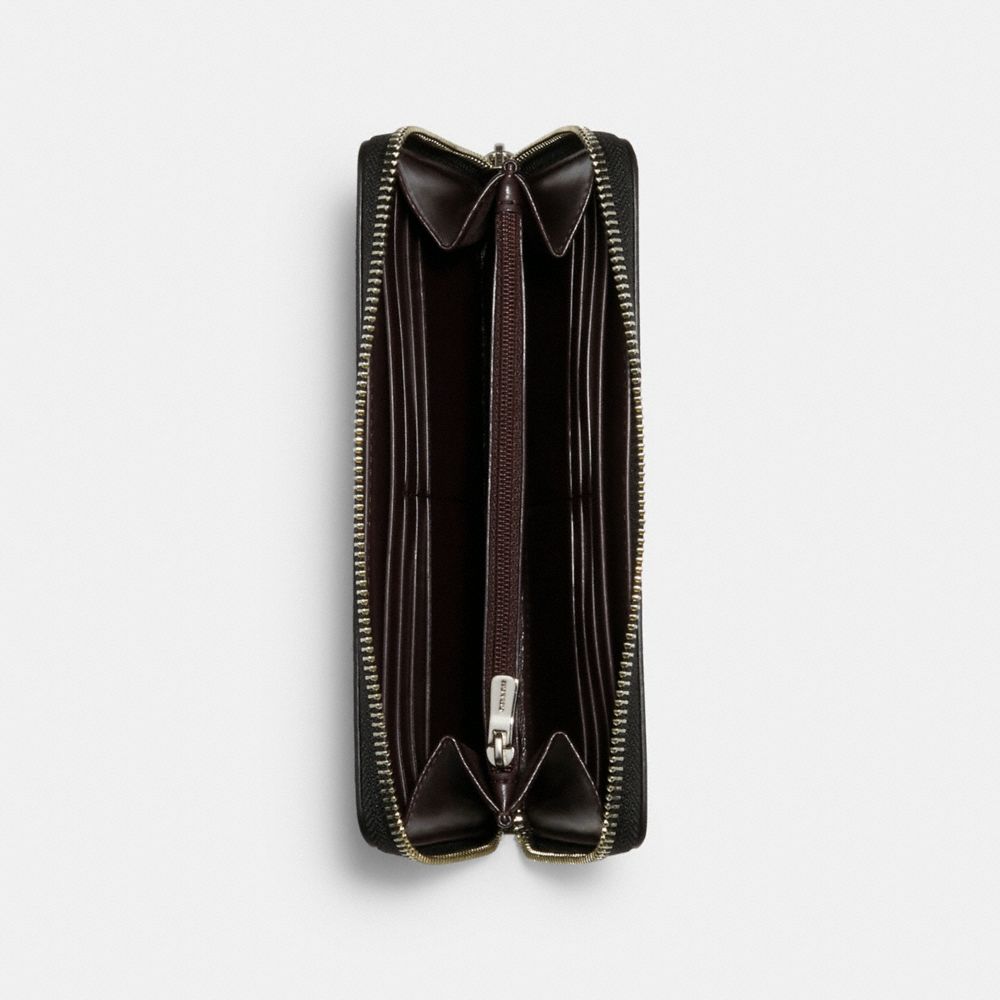 Coach │ Marvel Accordion Zip Wallet With Coach Bubble