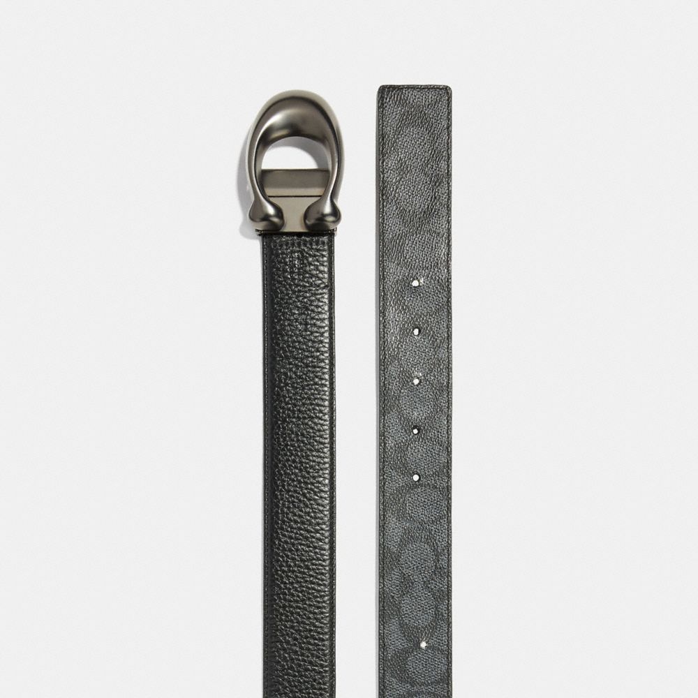 COACH®  Signature Buckle Cut To Size Reversible Belt, 38 Mm