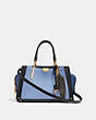 COACH®,DREAMER 21,Leather,Small,Brass/Azure Multi,Front View