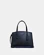 COACH®,CHARLIE CARRYALL 28,Leather,GM/Metallic Blue Multi,Front View