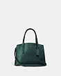 COACH®,CHARLIE CARRYALL 28,Leather,Gunmetal/Metallic Ivy Multi,Front View
