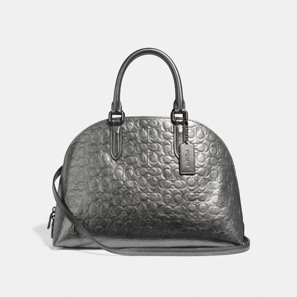 Quinn Satchel In Signature Leather COACH