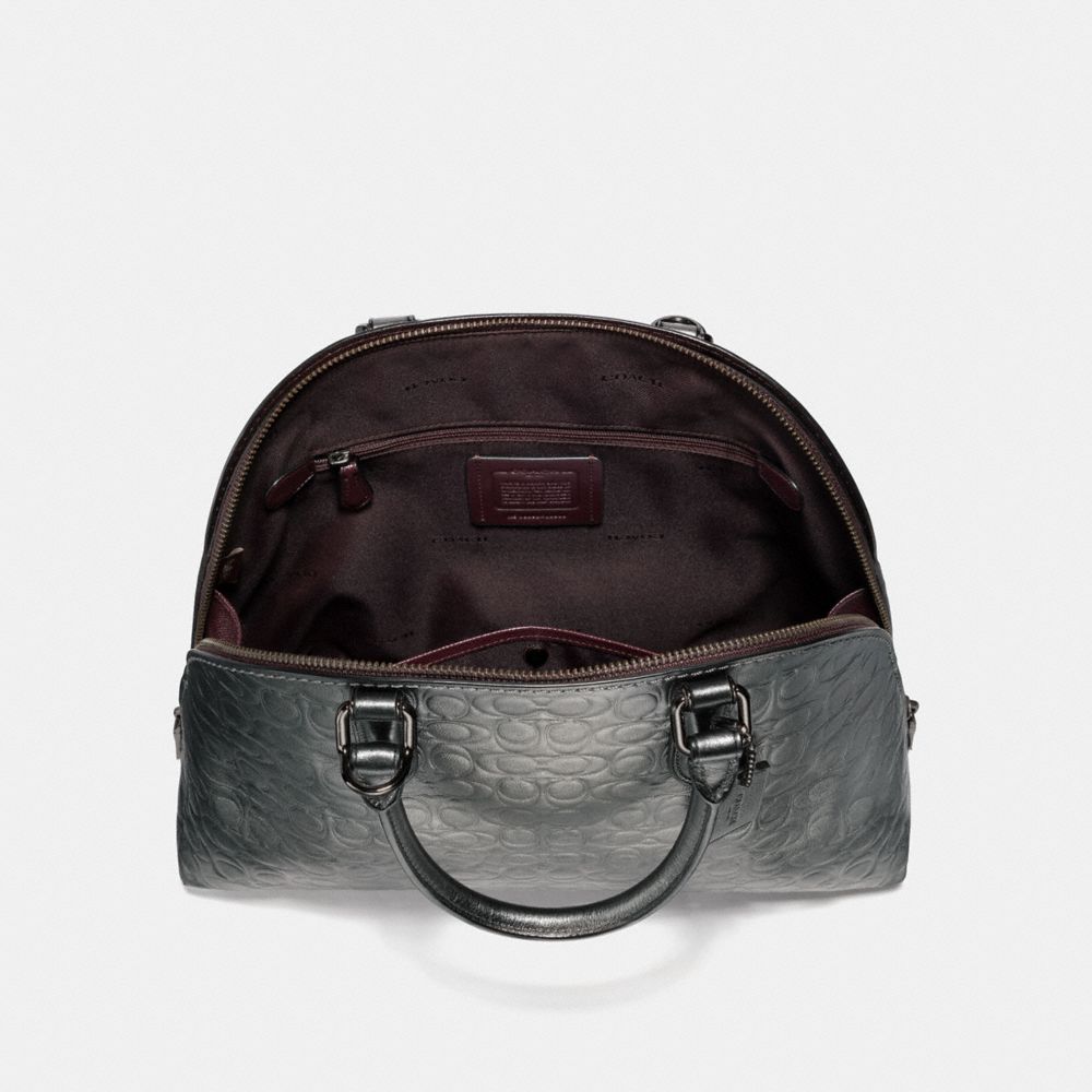 COACH®,Quinn Satchel In Signature Leather,,Inside View,Top View