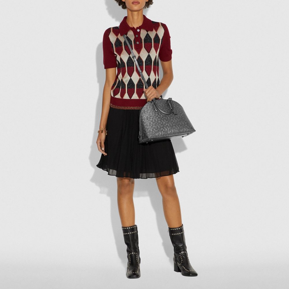 COACH®,Quinn Satchel In Signature Leather,,Detail View