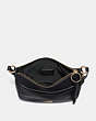 COACH®,CHAISE CROSSBODY,Leather,Small,Gold/Black,Inside View,Top View