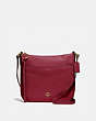 COACH®,CHAISE CROSSBODY,Leather,Small,Gold/Deep Red,Front View