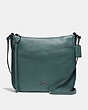 COACH®,CHAISE CROSSBODY,Leather,Small,Gunmetal/Dark Turquoise,Front View