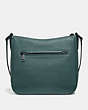 COACH®,CHAISE CROSSBODY,Leather,Small,Gunmetal/Dark Turquoise,Back View