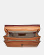 COACH®,WILLIS TOP HANDLE,Leather,Medium,V5/Peach,Inside View,Top View