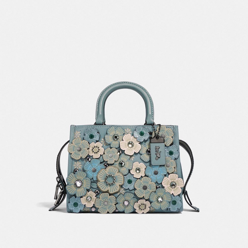 Coach 1941 Rogue 25 Crystal Tea Rose Tote Bag