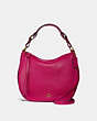 COACH®,SUTTON HOBO,Leather,Gold/Bright Cherry,Front View