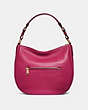 COACH®,SUTTON HOBO,Leather,Gold/Bright Cherry,Back View