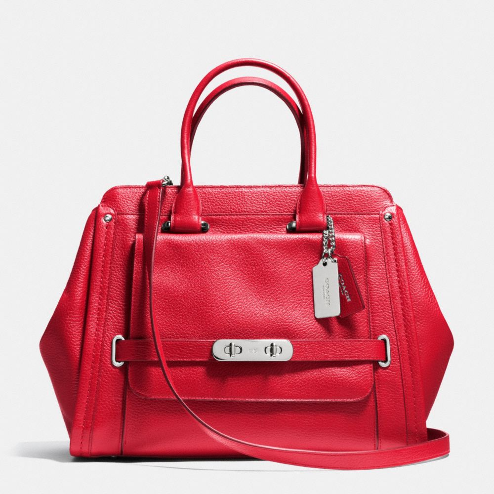 COACH COACH Coach Swagger Frame Satchel In Leather